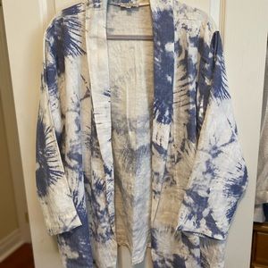Linen jacket unlined 2X